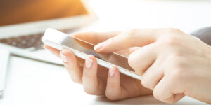 Contact Maryland Videography - Women Emailing On A Smartphone